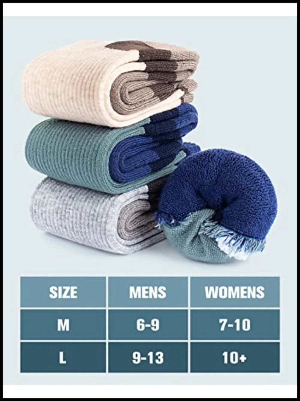 Merino Wool Hiking Socks 4 Pack Lightweight Crew Cushion